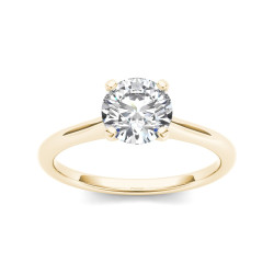 Gold 1ct TDW Diamond Classic Engagement Ring - Handcrafted By Name My Rings™