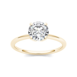 Gold 1ct TDW Diamond Solitaire Engagement Ring - Handcrafted By Name My Rings™