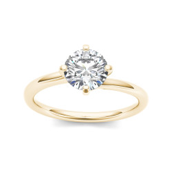 Gold 1ct TDW Diamond Solitaire Ring - Handcrafted By Name My Rings™