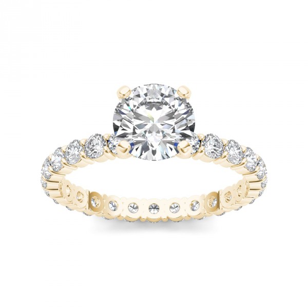 Gold 2 1/2ct TDW Diamond Engagement Ring - Handcrafted By Name My Rings™
