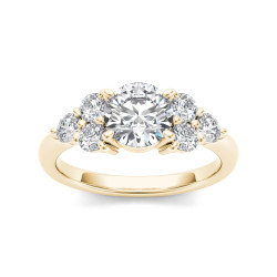Gold 2ct TDW Diamond Engagement Ring - Handcrafted By Name My Rings™