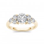 Gold 2ct TDW Diamond Engagement Ring - Handcrafted By Name My Rings™