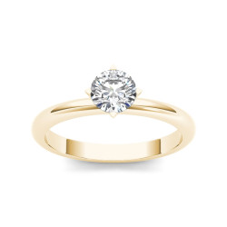 Gold 3/4ct TDW Diamond Classic Engagement Ring - Handcrafted By Name My Rings™