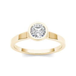 Gold 3/4ct TDW Diamond Classic Engagement Ring - Handcrafted By Name My Rings™