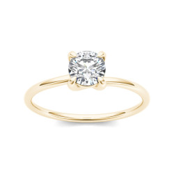 Gold 3/4ct TDW Diamond Classic Engagement Ring - Handcrafted By Name My Rings™
