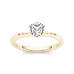 Gold 3/4ct TDW Diamond Classic Engagement Ring - Handcrafted By Name My Rings™