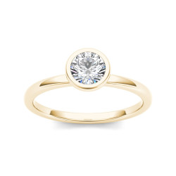 Gold 3/4ct TDW Diamond Classic Engagement Ring - Handcrafted By Name My Rings™
