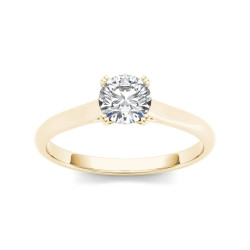 Gold 3/4ct TDW Diamond Classic Engagement Ring - Handcrafted By Name My Rings™