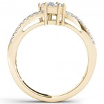 Gold 3/4ct TDW Two-Stone Diamond Engagement Ring - Handcrafted By Name My Rings™