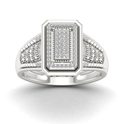 1/5ct TDW Diamond Cluster Ring - Handcrafted By Name My Rings™