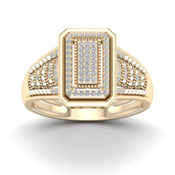 1/5ct TDW Diamond Cluster Ring - Handcrafted By Name My Rings™
