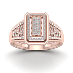 1/5ct TDW Diamond Cluster Ring - Handcrafted By Name My Rings™