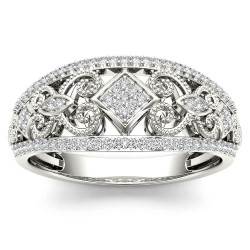 1/5ct TDW Diamond Fashion Engagement Ring - Handcrafted By Name My Rings™