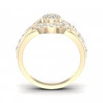 1/6ct TDW Diamond Cluster Ring - Handcrafted By Name My Rings™