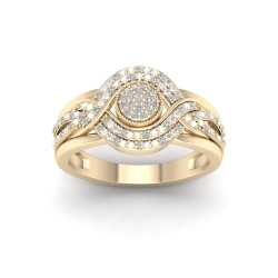 1/6ct TDW Diamond Cluster Ring - Handcrafted By Name My Rings™