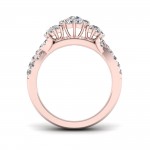 1ct TDW Diamond Bypass Ring - Handcrafted By Name My Rings™