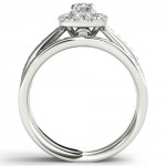 5/8ct TDW Diamond Halo Bridal Set - Handcrafted By Name My Rings™