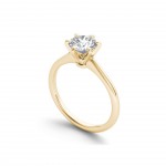 Gold 1ct TDW Diamond Classic Engagement Ring - Handcrafted By Name My Rings™