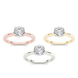 Gold 1ct TDW Diamond Classic Engagement Ring - Handcrafted By Name My Rings™