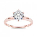 Gold 1ct TDW Diamond Classic Engagement Ring - Handcrafted By Name My Rings™