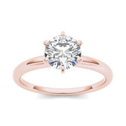 Gold 1ct TDW Diamond Classic Engagement Ring - Handcrafted By Name My Rings™