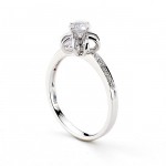 Diamonds for a Cure White Gold 2/5ct TDW Diamond Ring - Handcrafted By Name My Rings™