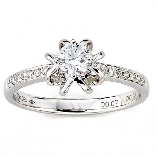 Diamonds for a Cure White Gold 2/5ct TDW Diamond Ring - Handcrafted By Name My Rings™