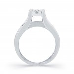 White Gold 1 1/6ct TDW Diamond Halo Engagement Ring - Handcrafted By Name My Rings™
