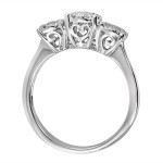 White Gold 1ct TDW Diamond Unity Ring - Handcrafted By Name My Rings™