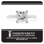 Gold 1/4ct TDW Princess-Cut Solitaire Diamond Engagement - Handcrafted By Name My Rings™