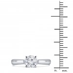 White Gold 3/4ct TDW Diamond Engagement Ring. - Handcrafted By Name My Rings™