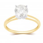 White and Gold 1 1/4ct TDW Diamond Engagement Ring comes in a box. J - Handcrafted By Name My Rings™