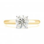 White and Gold 1.00ct TDW Diamond Engagement Ring comes in a box. - Handcrafted By Name My Rings™