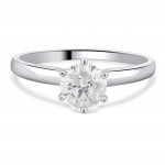 gold 3/4ct TDW Diamond Solitaire Engagement Ring - Handcrafted By Name My Rings™