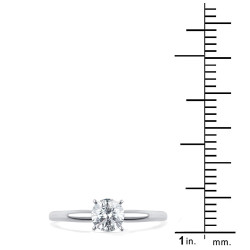 Gold 1/2ct TDW Diamond Solitaire Engagement Ring - Handcrafted By Name My Rings™
