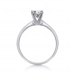 Gold 1/5ct TDW Round Solitaire Diamond Engagement Ring - Handcrafted By Name My Rings™