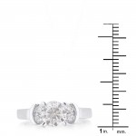 White Gold 1 3/4ct TDW Round Diamond Engagement Ring - Handcrafted By Name My Rings™
