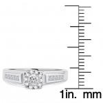 White Gold 1/2ct TDW Diamond Solitaire Unity Ring - Handcrafted By Name My Rings™