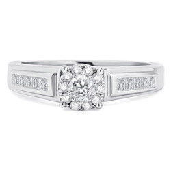 White Gold 1/2ct TDW Diamond Solitaire Unity Ring - Handcrafted By Name My Rings™
