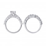 White Gold 2.5ct TDW Diamond Bridal Set - Handcrafted By Name My Rings™
