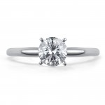 White Gold 3/4ct TDW Diamond Solitaire Engagement Ring - Handcrafted By Name My Rings™
