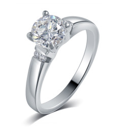 White Gold 3/5ct TDW Diamond Engagement Ring - Handcrafted By Name My Rings™