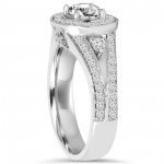 Eco-Friendly White Gold 1.55 ct TDW Lab-Grown Diamond Wedding Ring - Handcrafted By Name My Rings™
