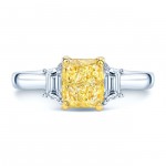 Estie G Gold 1 3/4ct TDW Fancy Yellow GIA-certified Diamond Ring - Handcrafted By Name My Rings™