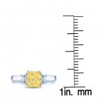 Estie G Gold 1 3/4ct TDW Fancy Yellow GIA-certified Diamond Ring - Handcrafted By Name My Rings™