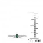 La Vita Vital White or Gold 1/4ct TGW Brazilian Alexandrite and 1/3ct TDW Diamond Ring - Handcrafted By Name My Rings™