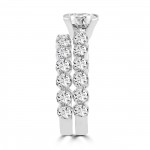La Vita Vital White Gold Diamond 3 2/5ct TDW Bridal Set - Handcrafted By Name My Rings™