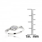 Gold 2 Stone Infinite Love and Friendship Diamond Ring for Women 0.25ct - Handcrafted By Name My Rings™
