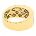 Gold 1 3/4ct TDW Pave Diamond Designer Wedding Band - Handcrafted By Name My Rings™