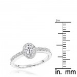 Gold 1/2ct TDW Diamond Unique Engagement Ring - Handcrafted By Name My Rings™